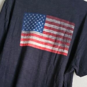 BOSTON RED SOX GRIT WORDMARK '47 SCRUM TEE  American Flag Patriotic Size XXL